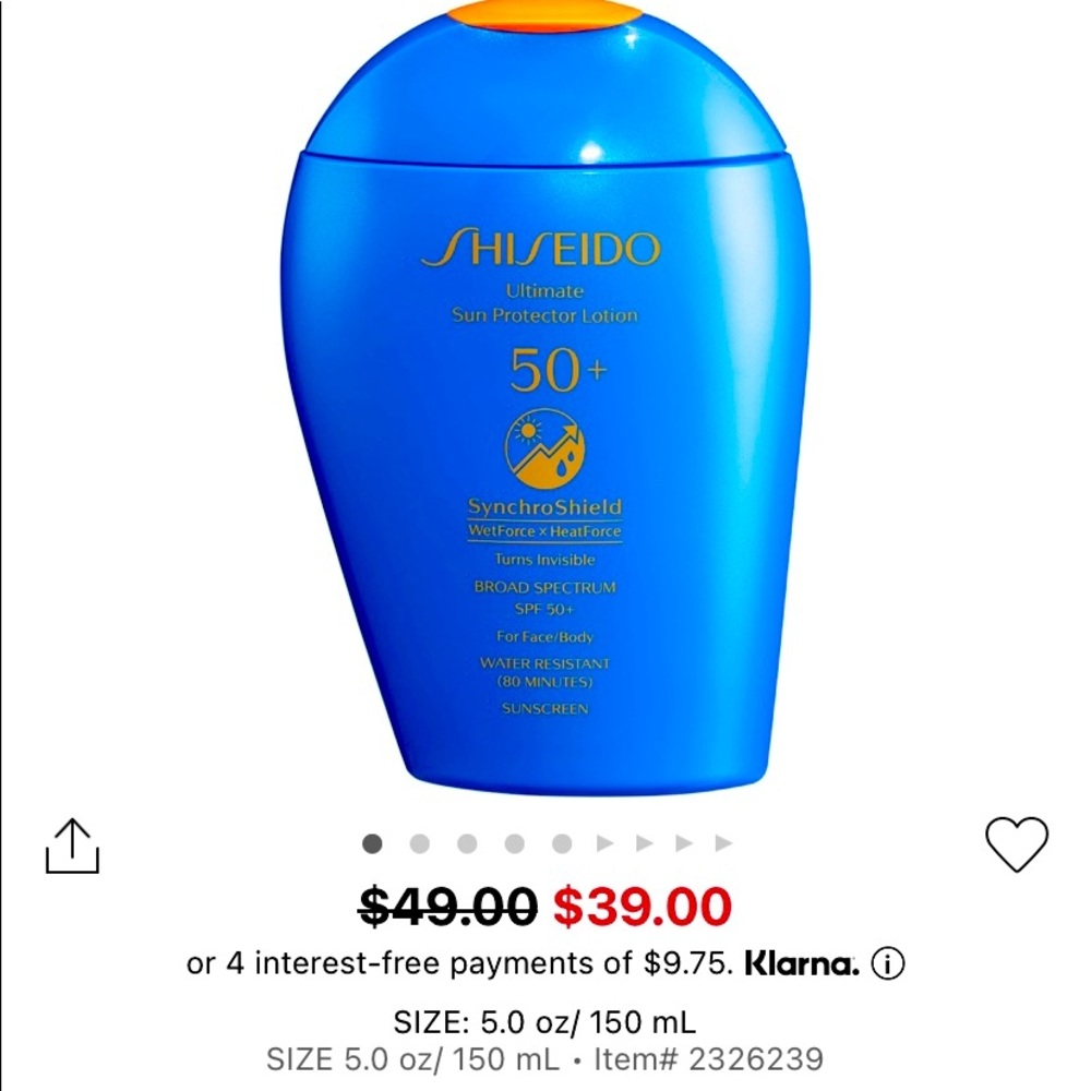 Shiseido SPF 50